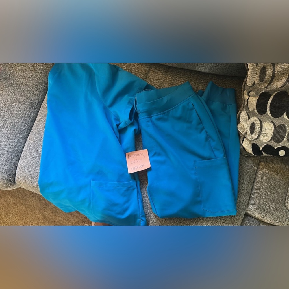 Blue Women's Scrub Set